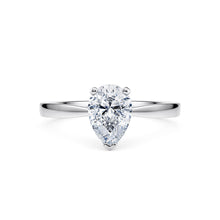  1ct Pear Solitaire Lab Diamond Engagement Ring