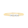 Letter Y Morse Code Diamond Stacking Ring