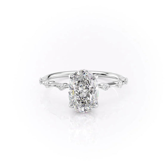 Oval "Lily" Lab Diamond Ring