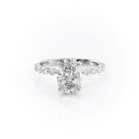 Oval "Peony" Lab Diamond Ring