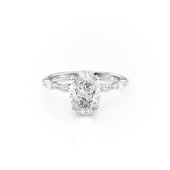 Oval "Azalea" Lab Diamond Ring