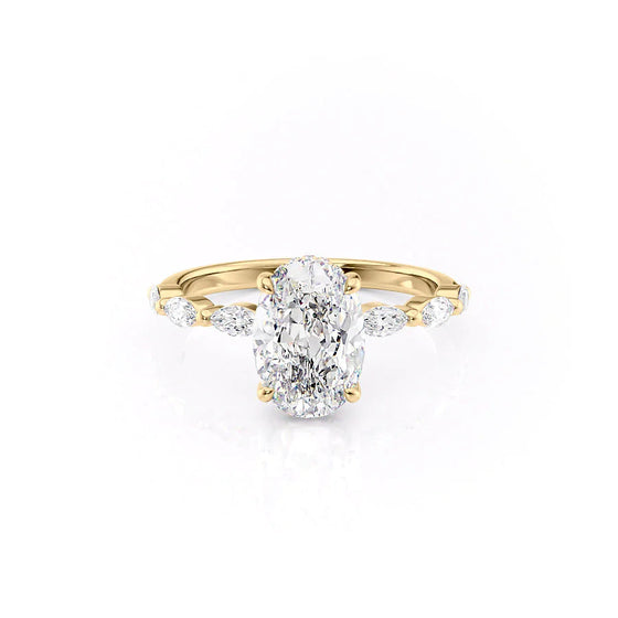 Oval "Azalea" Lab Diamond Ring