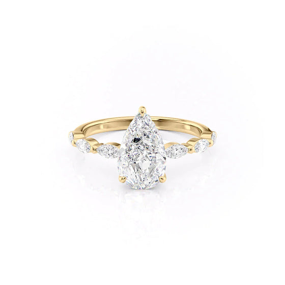 Pear"Azalea" Lab Diamond Ring