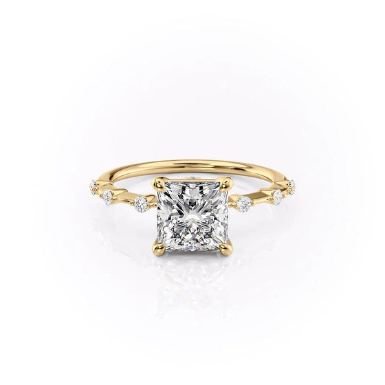 Princess "Lily" Lab Diamond Ring