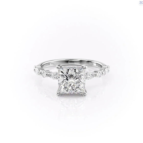 Princess "Cala" Lab Diamond Ring