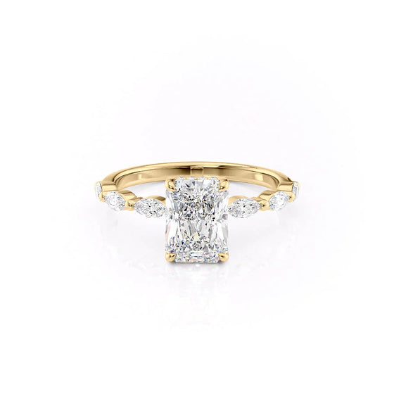 Radiant "Azalea" Lab Diamond Ring