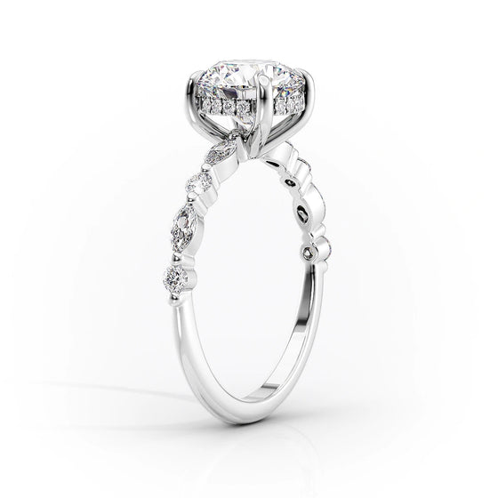 Oval "Cala" Lab Diamond Ring