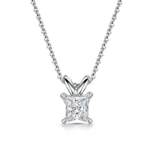  1ct Princess Cut Solitaire Lab Diamond Pendant