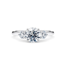  Round Diamond Trilogy Engagement Ring