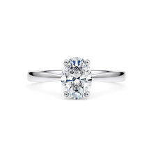  1ct Oval Solitaire Lab Diamond Engagement Ring