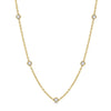 Bezel Set Diamond Chain Necklace
