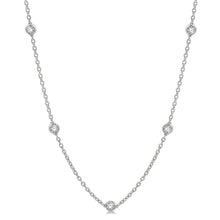  Bezel Set Diamond Chain Necklace