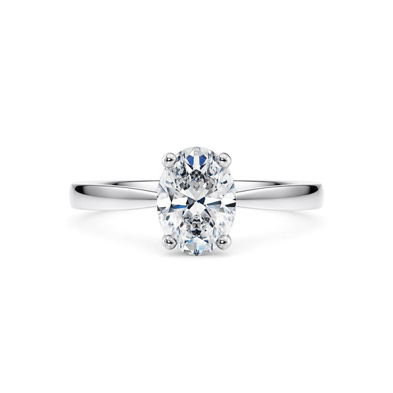 0.50ct Oval Diamond Solitaire Engagement Ring