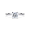 0.50ct Princess Cut Diamond Solitaire Engagement Ring
