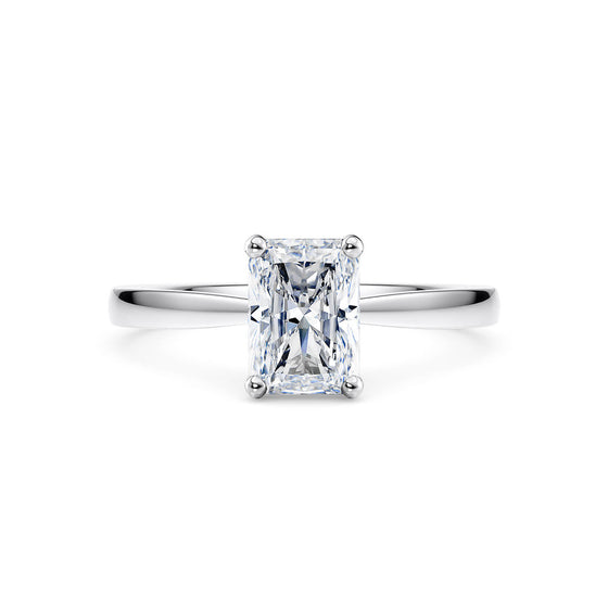 1ct Radiant Cut Solitaire Lab Diamond Engagement Ring