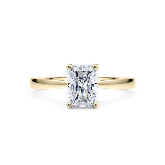 0.50ct Radiant Cut Diamond Solitaire Engagement Ring
