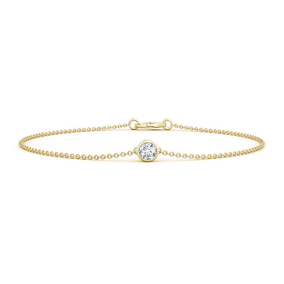 18ct Gold Chain Diamond Bracelet