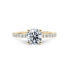 Round Brilliant Shoulder Set Diamond Engagement Ring