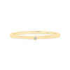 Letter E Morse Code Diamond Stacking Ring