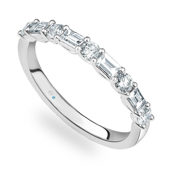 Baguette and Round Brilliant Eternity Ring
