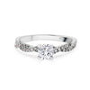 Raina Infinity Solitaire Diamond Engagement Ring