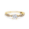 Raina Infinity Solitaire Diamond Engagement Ring