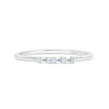  Letter Y Morse Code Diamond Stacking Ring